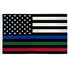 2x3 USA THIN BLUE RED GREEN LINE FLAG Police -