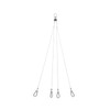 ZenWidea Heavy Duty Stainless Steel Crab Pot Harness 4 Arm