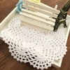 Gracebuy Pack of 4PCS White 7 Inch 100% Cotton HANDMADE