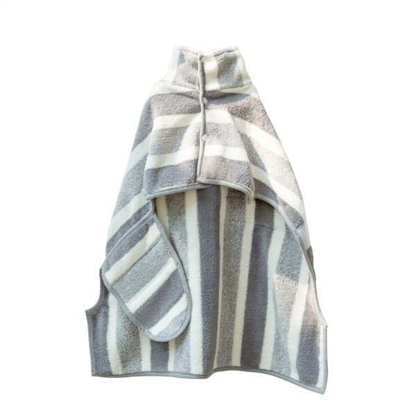 Dog Bath Towel - Pet Cat Bath Robe | Striped