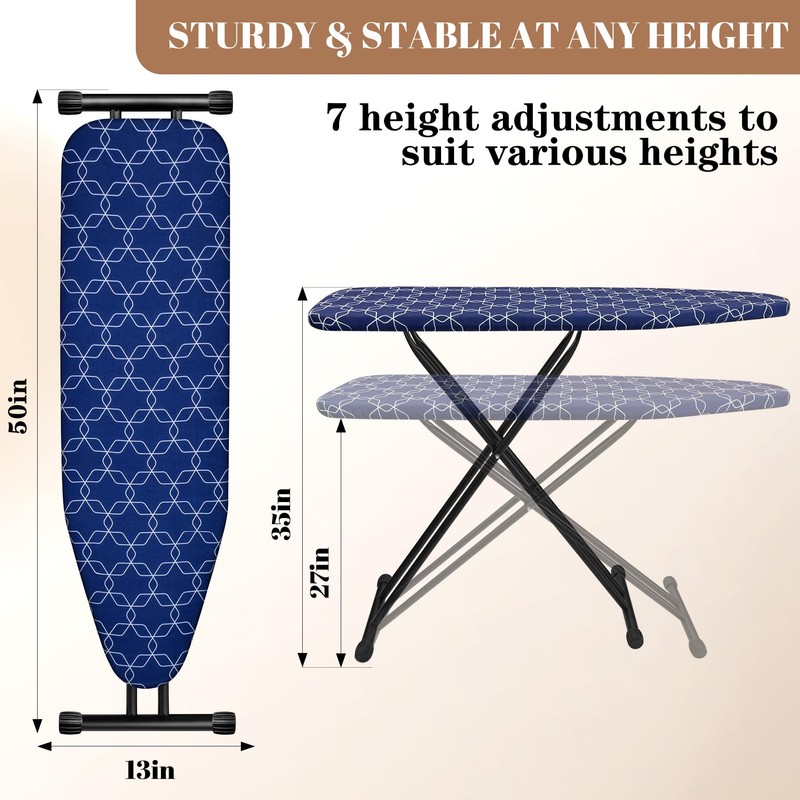 Deegureet Classic Ironing Board, Compact and Space Saver,Size 43 x