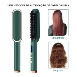 prancha de cabelo,chapinha de cabelo Cepillo Rizador De Pelo, Peine, Alisadores, Plancha Para El