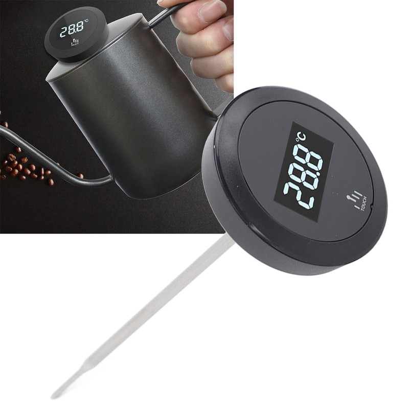 Digital Touch Screen Thermometer IP65 Waterproof Thermometer with Stainless Steel