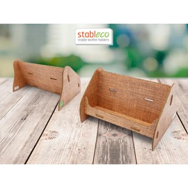 stableco 1x Ecological Brochure Stand DIN Long 21 x 10.5 cm Horizontal with 1 Compartment Sturdy Flyer Stand in Natural Design No Plastic! Just Paper! Brochure Holder, Postcard Stand Quick to Assemble