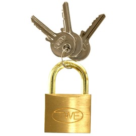 Waki Sangyo VA-006 TWE Cylinder Lock, Padlock, Door, Security Management, 1 Main Unit, 3 Keys, 1.6 inches (40 mm)