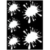 Samunshi® Paint Splashes Sticker Set of 5 2 x 8