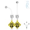 Autiga® Pregnancy Piercing Bio Flex Flexible Plastic Can Be Shortened