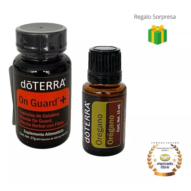 Doterra Orégano 15ml + Capsulas On Guard+ Doterra