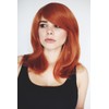 Prettyland C501 - Bright Orange Layered Straight Medium Length Hair