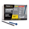 Power Pro Blue Hex Washer-Head Concrete Screw Anchors (3/16" x