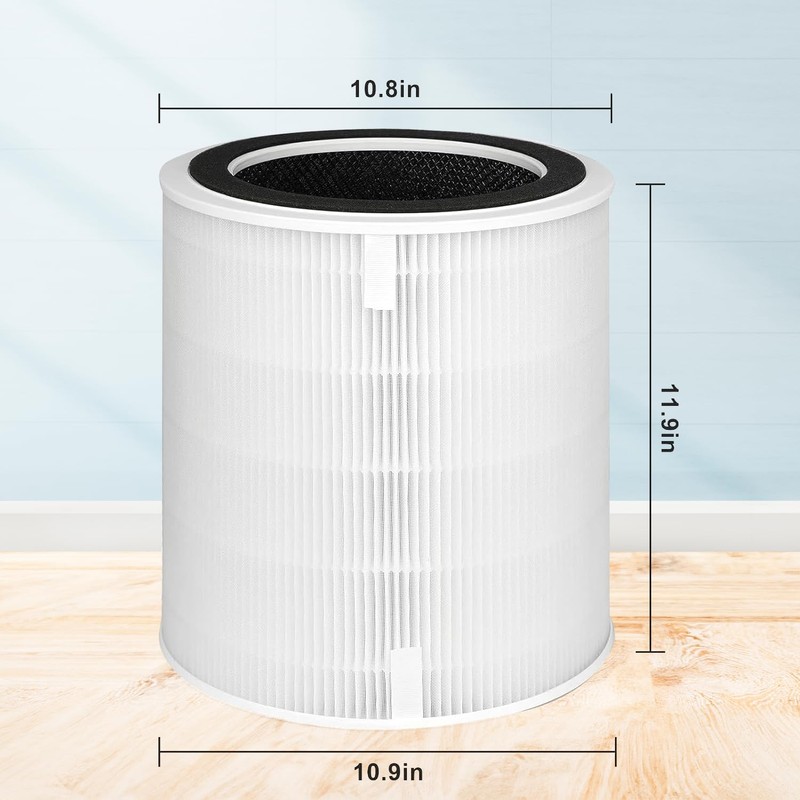 True HEPA Replacement Filter Compatible with LEVOIT LV-H135 Air Purifier,