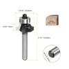 sourcing map Roundover Router Bit 1/4 Shank 5/32" Radius Carbide