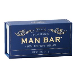 San Francisco Soap Company Man Bar Set of 3 10 oz. Soap Bars (Coastal Driftwood, Cardamom+Juniper, Midnight Amber)