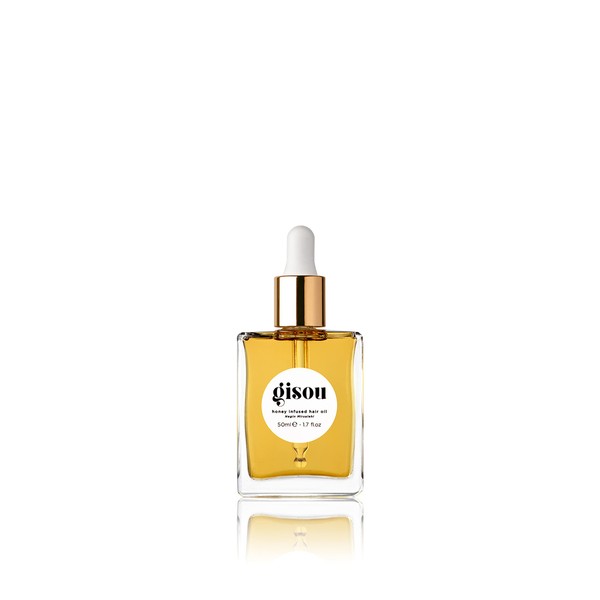 Gisou Honey Infused Hair Oil Travel Size Enriched with Mirsalehi Honey to Deeply Nourish & Moisturize Hair (1.7 fl oz)