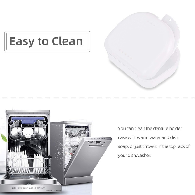 Orthodontic Dental Retainer Case Mouth Guard Storage Box with Vent