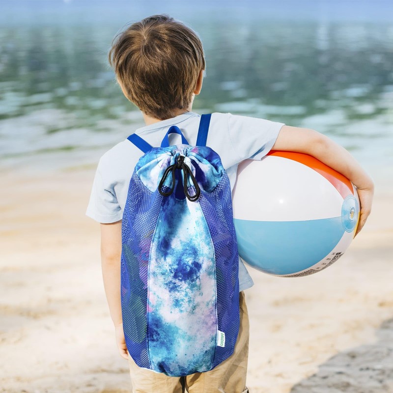 WAWSAM Children's Beach Bag - Mesh Beach Bag for Children