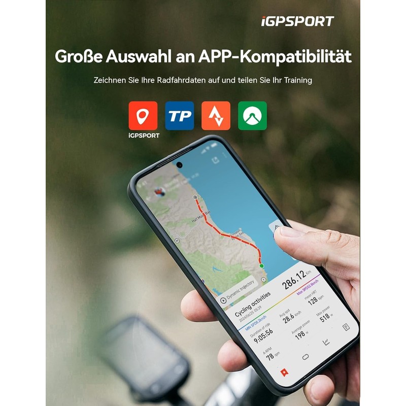 iGPSPORT BSC200S Wireless Bicycle Computer with GPS Route Navigation, Bicycle