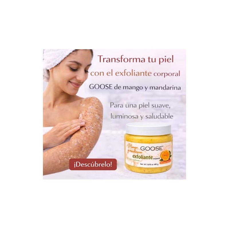 GOOSE Body Scrub Exfoliante Corporal 480 g – Piel Suave