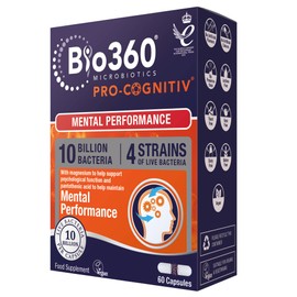 Natures Aid Bio360 Pro-Cognitiv (10 Billion Bacteria), from Natures Aid, Mental Performance, 60 Capsules