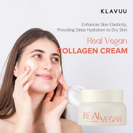 KLAVUU- Crema de colágeno vegano real: mejora la elasticidad de la piel y proporciona una hidratación profunda a la piel seca para una piel radiante.