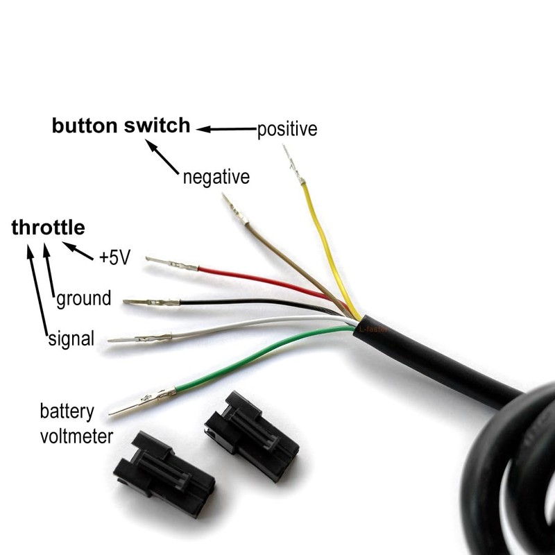 24V/36V/48V E-Bicycle Thumb Throttle Handle Bar Grips Gas Twist Throttle
