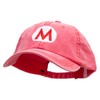 Mario Luigi Embroidered Big Size Washed Pigment Dyed Cap -