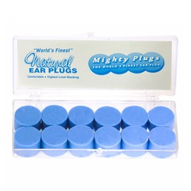 Mighty Plugs Pure Beeswax Earplugs – NRR 34 Noise Cancelling Ear Plugs for Sleeping, Snoring, Swimming & Loud Noise (6 Pairs)