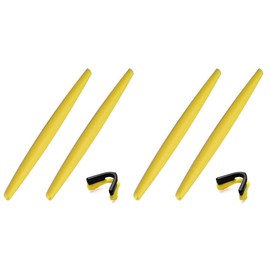 SAUCER Replacement Nose Pieces Pads & Earsocks Temple Sleeve Rubber Kit for Oakley M Frame Heater | Hybrid | Strike | Sweep Sunglass - Yellow