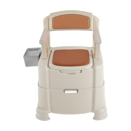 Bedside Commode,Bedside Toilet, Portable Toilet,Toilet with Tissue Box，Commode Chair,Commode Toilet,Commode Chair for Toilet with Arms,Durable Toilet Chair,Potty Chair,Bedside Commode Chair (Brown)