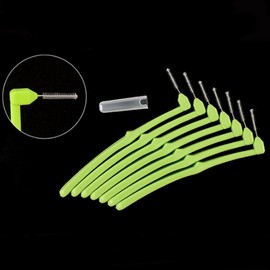 L-shaped interdental brush, orthodontic molar plaque removal, dense narrow teeth, SSS 0.7mm / ㄱ자 치간칫솔 교정 어금니 플라그제거 촘촘한좁은이, SSS 0.7mm