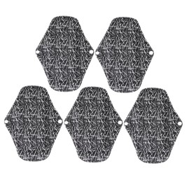 OHPHCALL 5pcs Bamboo Fiber Sanitary Napkin Reusable Period Pads Washable for Women Soft and Comfortable Maternity Pad