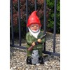 Rakso Soldier Gnome, 19", Large UV Resistant Lawn Ornament