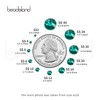 Beadsland 2880pcs Flat Back Crystal Rhinestones Round Gems for Nail