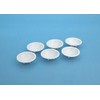 Wave OM-182 White Paint Plate, Deep Round Bottom, 6 Pieces,