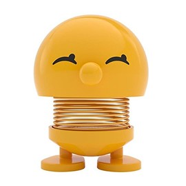 Hoptimist Baby Bimble Push Puppet yellow/glossy/H6,5cm/Ø5,0cm/with spring mechanism
