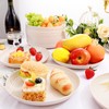LIYH 20pcs Wheat Straw Plates 9Inch, Beige Reusable Plastic Plates,
