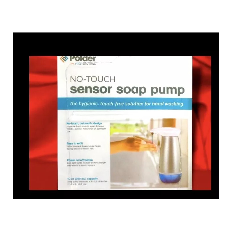 Polder 2 PACK No-Touch Sensor Soap Pump Dispenser:Auto