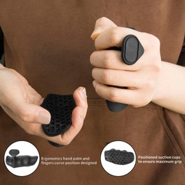 Gym Hand Grips,Rubber Gym Hand Weight Workout Grips,Anti-Slip Gym Hand Grips for Men and Women Weight Lifting,Rubber Weight Lifting Gloves for Gym Training and Exercise