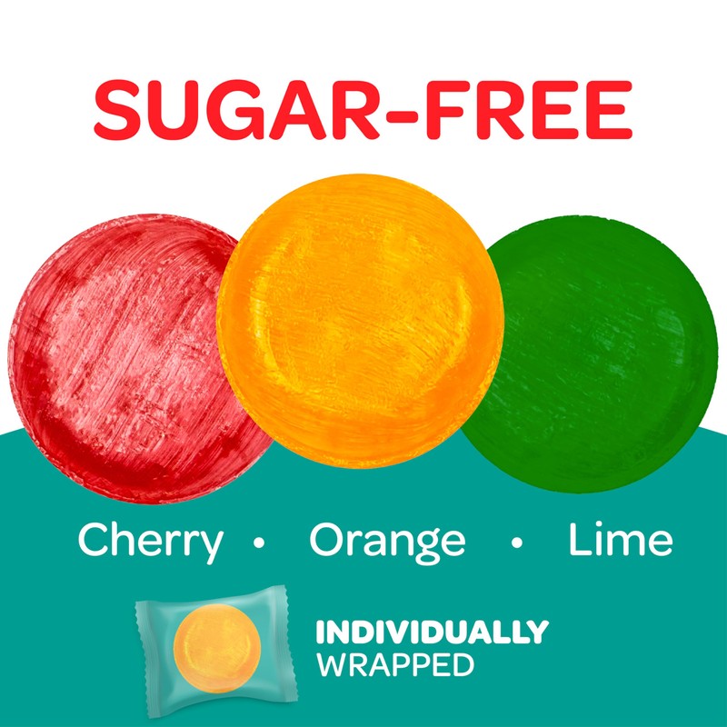 Sugar-Free Fruit Hard Candy Mix - 1 Pound Pack (About