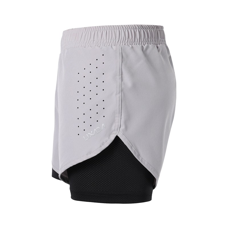 Women 2-in-1 Running Shorts Quick Drying Breathable Active Training Exercise