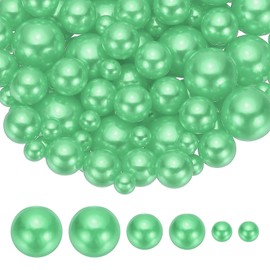 PATIKIL 8/14/20 mm Faux Pearls Beads, 150 Pcs Vase Filler Centerpiece Pearls Filler Round Beads for Party Anniversary Birthday Wedding Table Decor Gift Box, Lake Blue