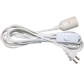 Lightingsky DIY IQ Jigsaw Puzzle Lamp Shade Ceiling Pendant Lampshade Kit with 15 Feet Hanging Cord (White, M-10 inch)