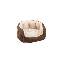 SPOT Ethical Pets Sleep Zone Reversible Cushion Chocolate Pet Bed - Pet Bed for Cats and Small Sized Dogs - Attractive, Durable, Comfortable, Washable, 18x16