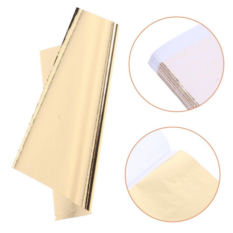 IWOWHERO Decoration 100pcs Gold Foil Sheets Foil Sheets for Crafts