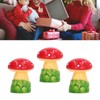 30pcs Dollhouse Mushroom Figurine Cute DIY Resin Micro Landscape Garden