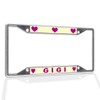 Fastasticdeals Metal Insert License Plate Frame Gigi Weatherproof Car Accessories