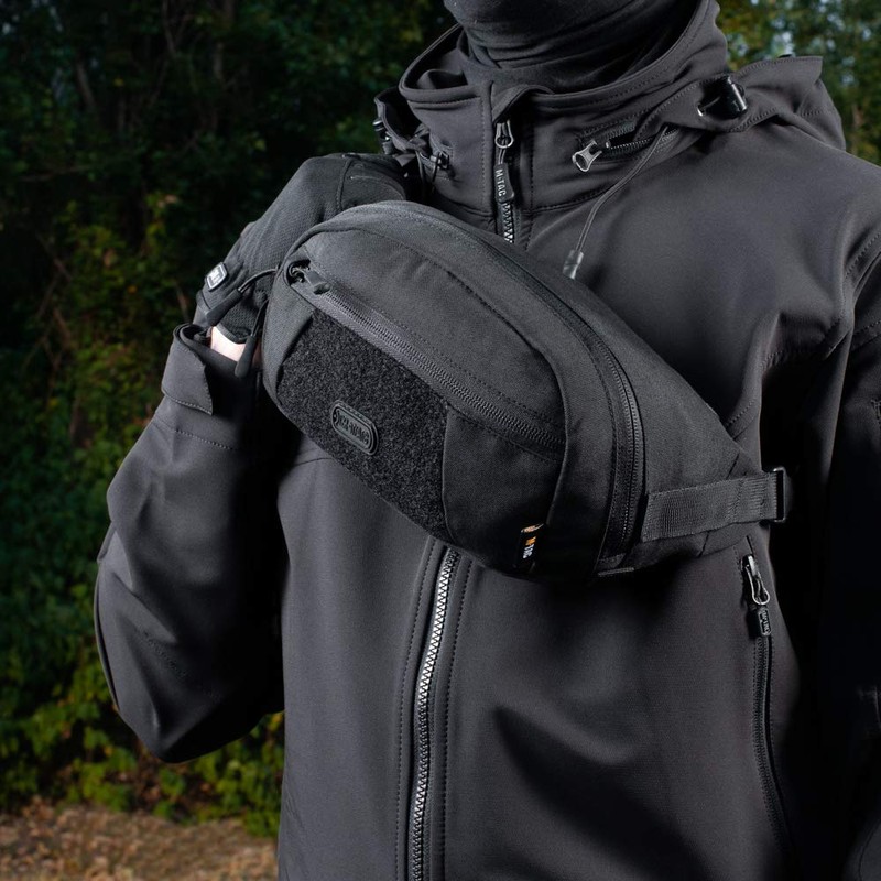 M-Tac - Riñonera grande para hombre, Negro -, Una talla,