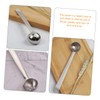 FELTECHELECTR 2pcs Olive Serving Spoon Stainless Steel Strainer with Drain