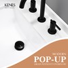 KENES Bathroom Vessel Sink Pop Up Drain Without Overflow Assembly,