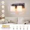 BrkNit 2 Light Modern Bathroom Light Fixtures Over Mirror, Bronze